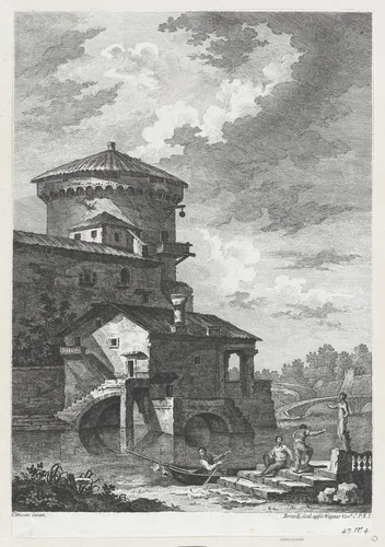 River Scene by Fabio Berardi, print, 1745-1775