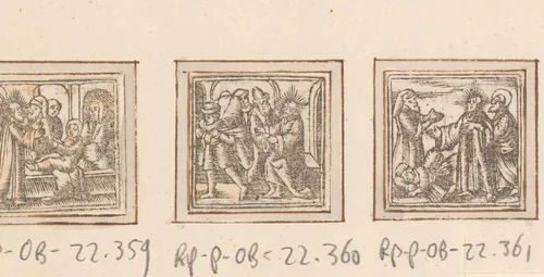 Christus sprekend met Joden by anonymous, print, 1590