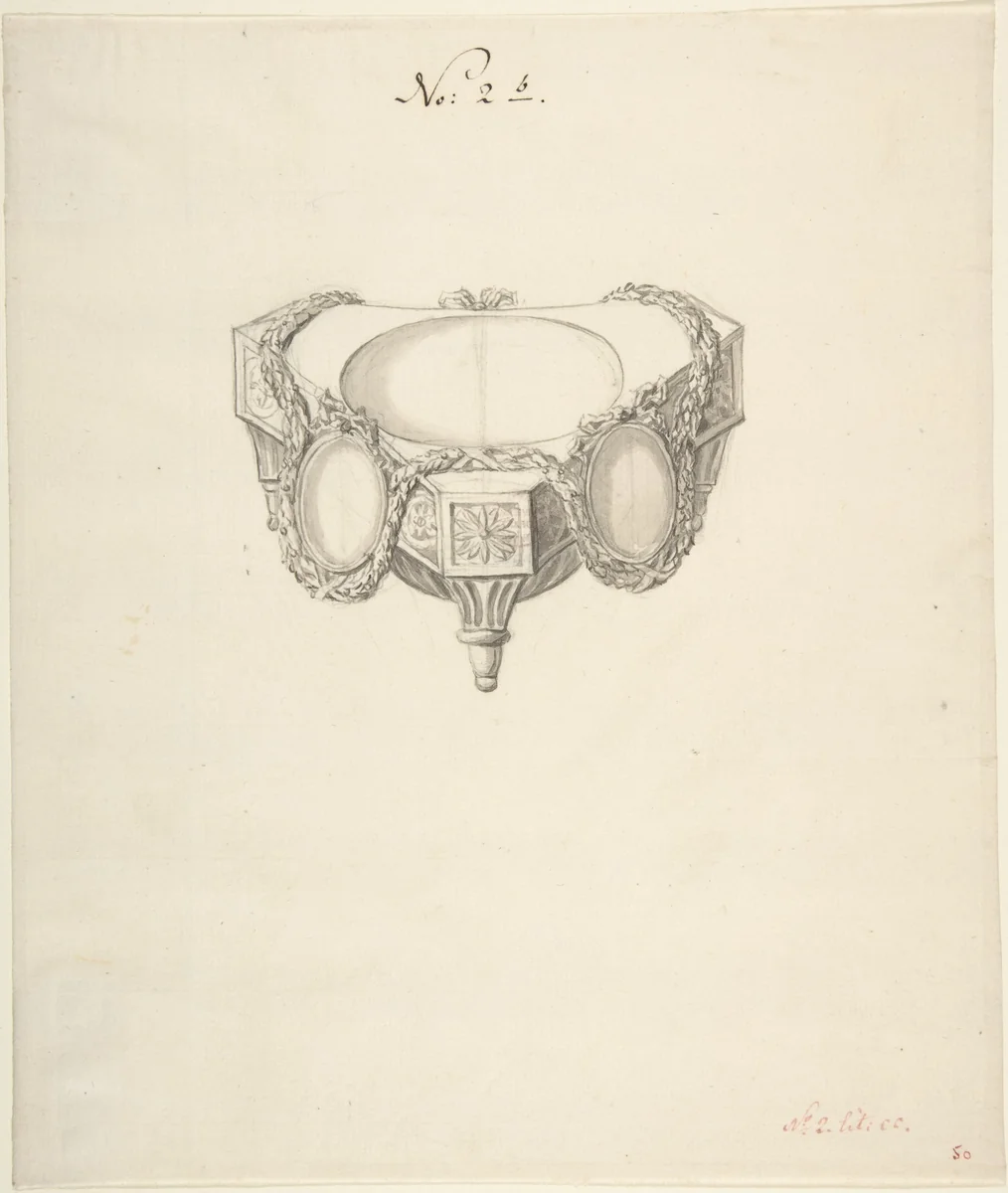 Design for a Salt Celler by anonymous, drawing, 1765-1795