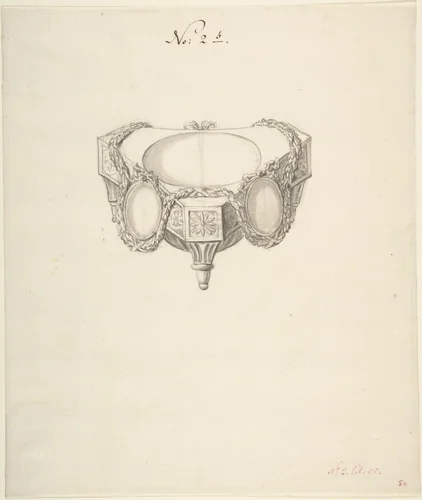 Design for a Salt Celler by anonymous, drawing, 1765-1795