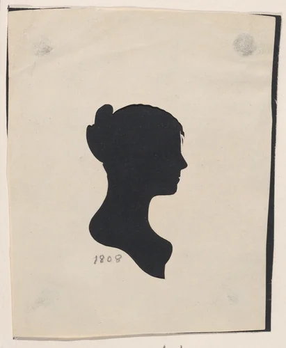 Silhouette of Mrs. Anna Little Peabody by Moses Chapman, other, 1808