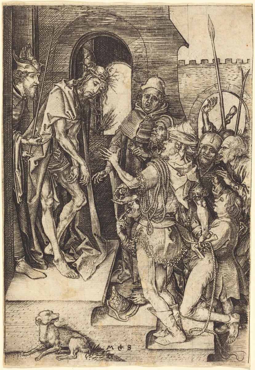 Ecce Homo by Martin Schongauer, print, 1480