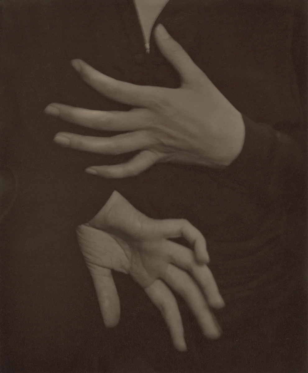 Georgia O'Keeffe—Hands by Alfred Stieglitz, photograph, 1919
