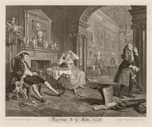 The Tête à Tête by William Hogarth, other, 1745