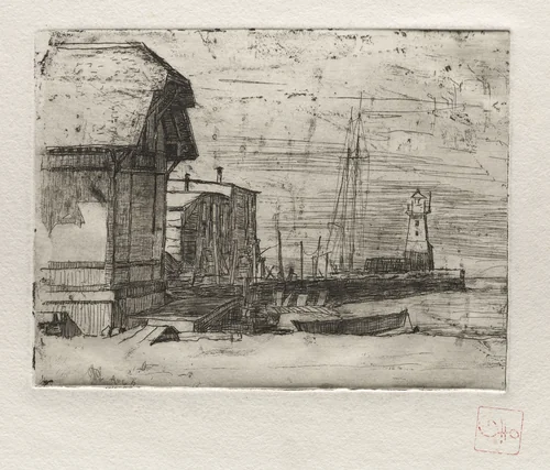 West Pier 1878 by Otto H. Bacher, print, 1878