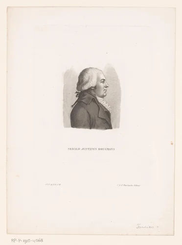 Portret van Sebald Justinus Brugmans by Ambroise Tardieu, print, 1818-1832
