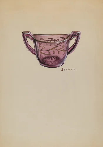 Sugar Bowl by Robert Stewart, index of american design, 1937