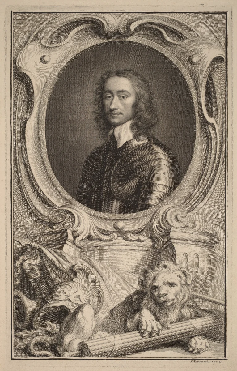 General Charles Fleetwood by Jacobus Houbraken; Robert Walker, print, 1740