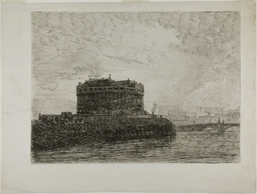 Castel Sant'Angelo by Alexander Cozens, print, 1746