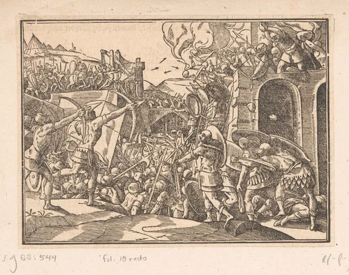 Beleg van Jerusalem by anonymous, print, 1574