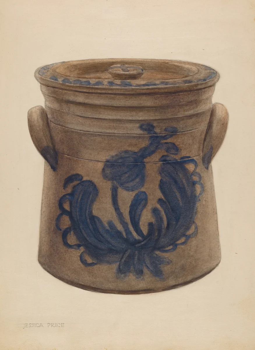 Earthenware Jar by Jessica Price, index of american design, 1935-1942