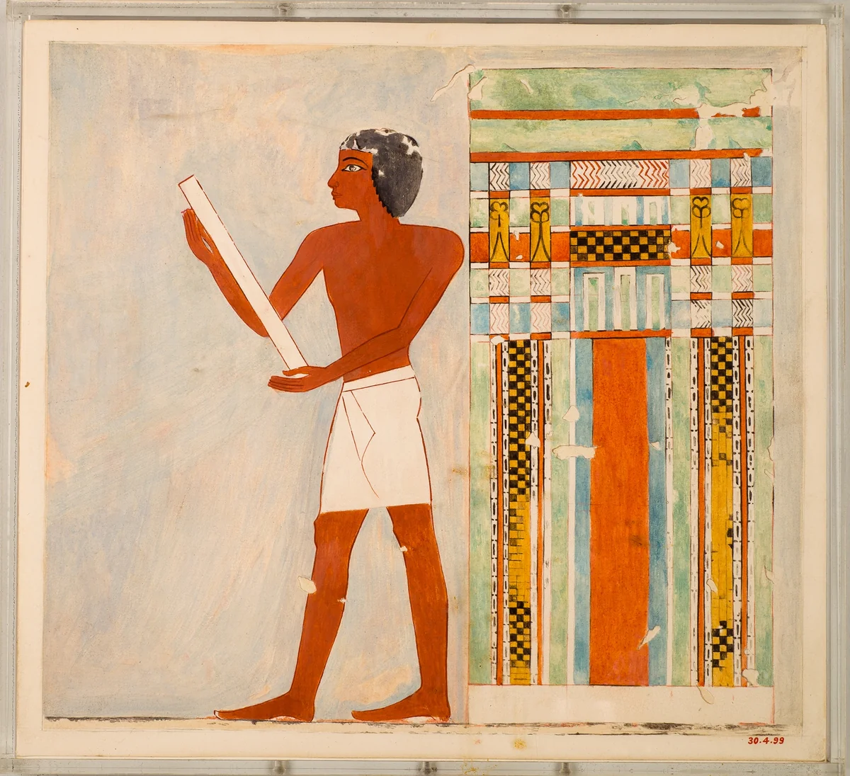 Man Before a False Door, Tomb of Nebamun by Charles K. Wilkinson, artwork, -1473--1458