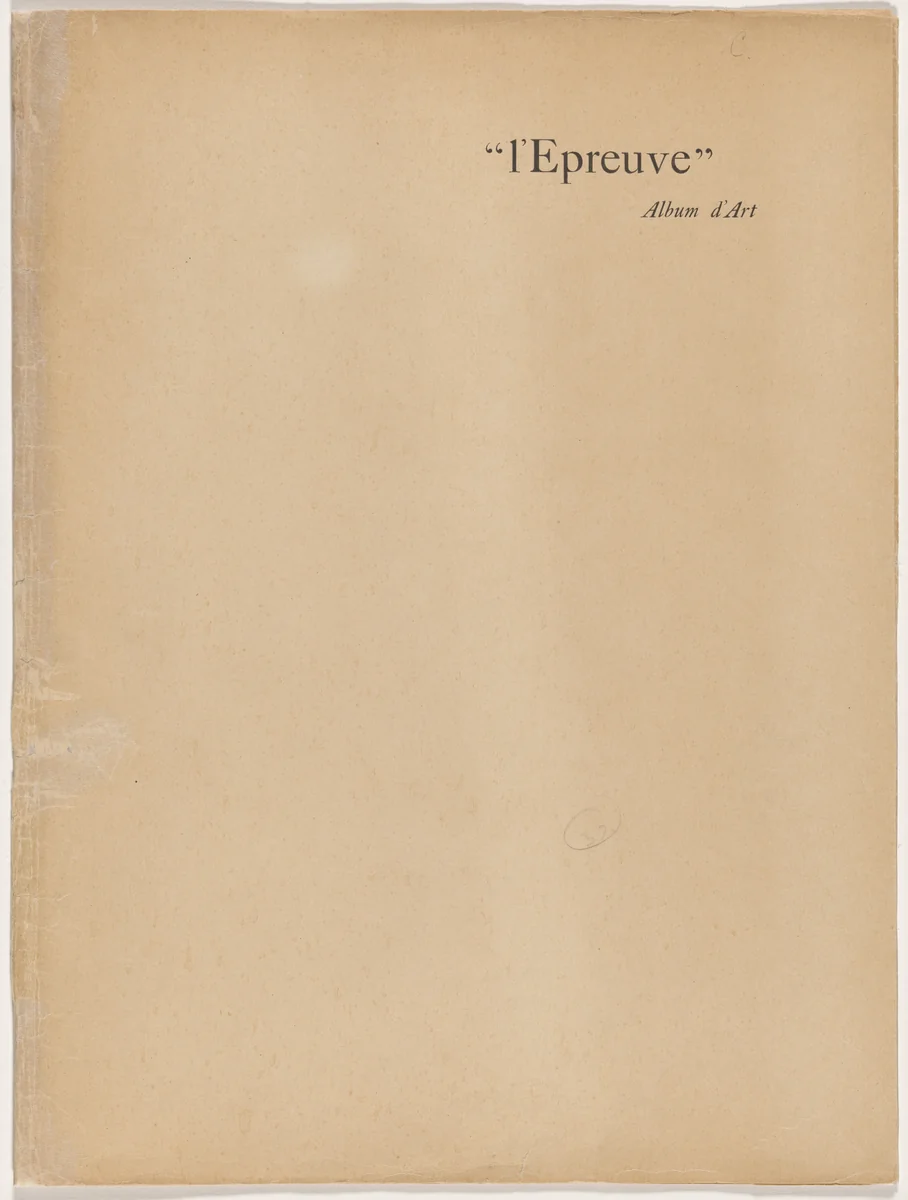 L'Épreuve (album 11-12, deluxe edition) by Maurice Dumont, portfolio, 1895