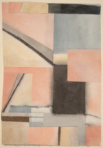 Santa Fe, New Mexico by Dorothy Dehner, drawing, 1986