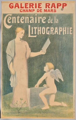 Centennial of Lithography by Pierre Puvis de Chavannes, print, 1895