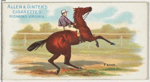 Favor, from The World's Racers series (N32) for Allen & Ginter Cigarettes by Allen & Ginter, print, 1888
