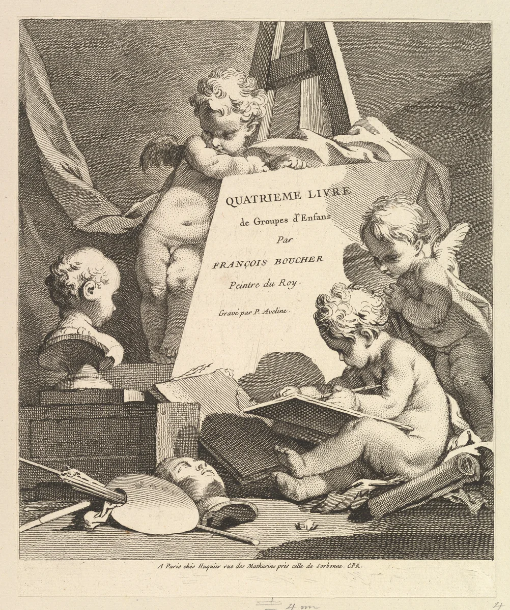 Frontispiece by Pierre Alexandre Aveline, print, 1720-1760