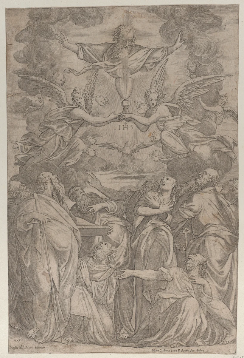 The Triumph of the Sacrament by anonymous, print, 1576