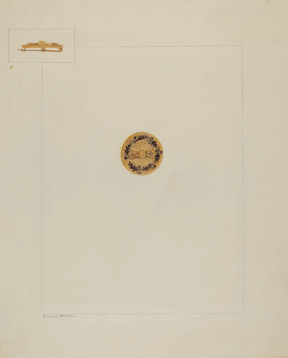 Brooch by Emma Wilson, index of american design, 1937