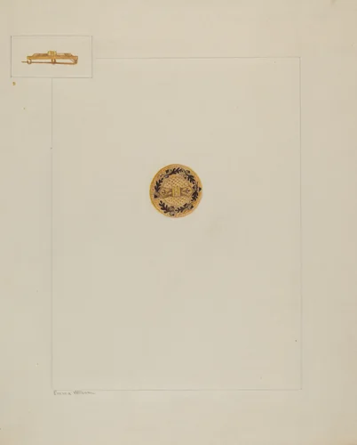 Brooch by Emma Wilson, index of american design, 1937