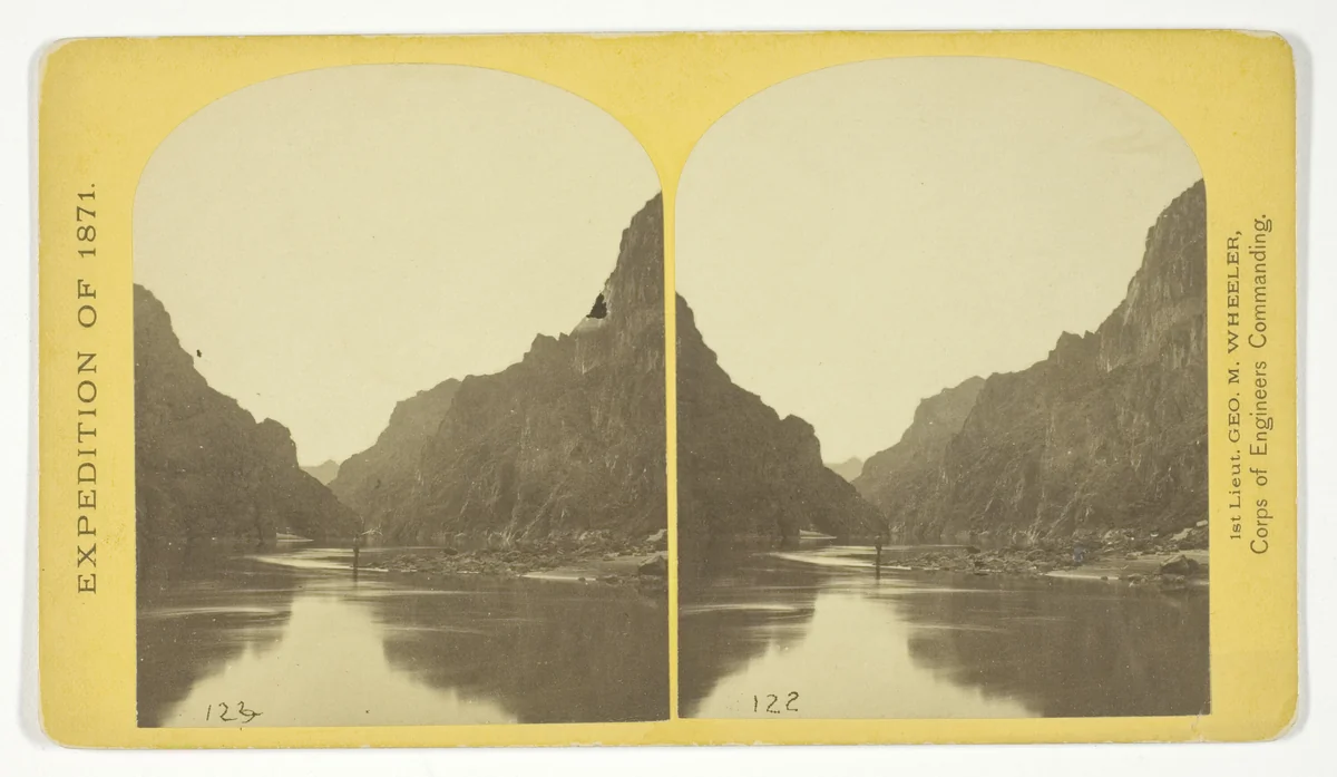 View across Black Cañon. The grand walls in perspective, No. 2 from the series "Geographical Explorations and Surveys West of the 100th Meridian" by Timothy O'Sullivan, photograph, 1871