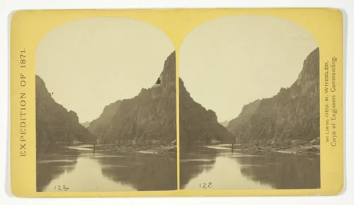 View across Black Cañon. The grand walls in perspective, No. 2 from the series "Geographical Explorations and Surveys West of the 100th Meridian" by Timothy O'Sullivan, photograph, 1871