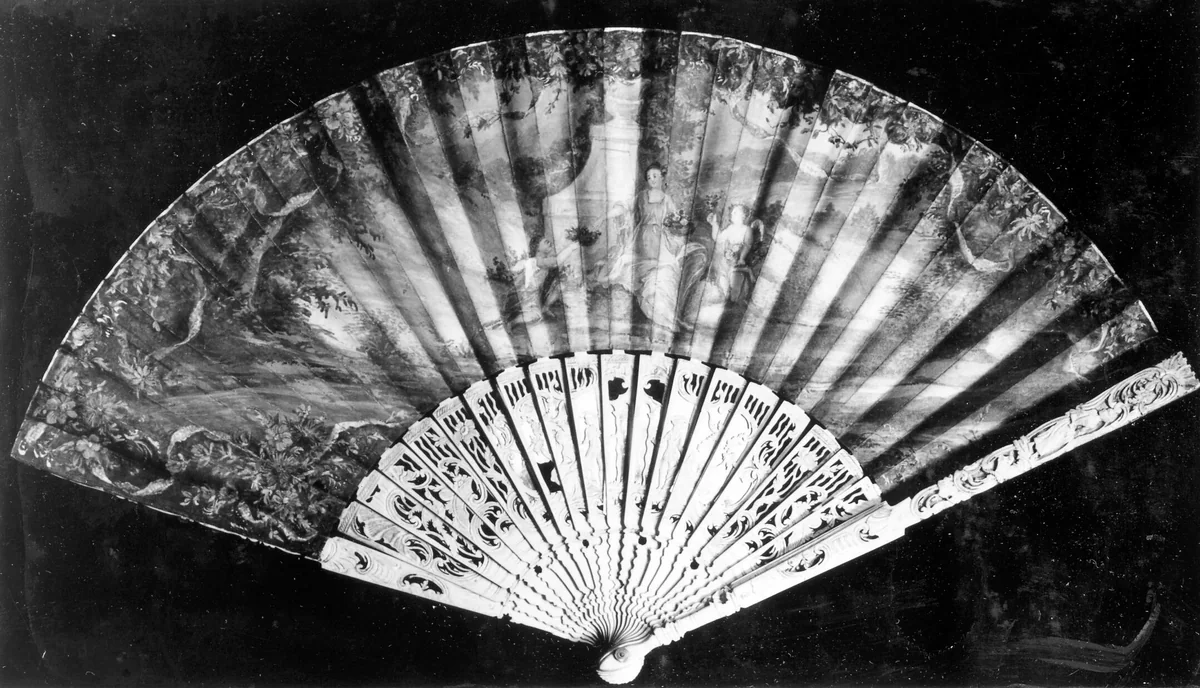 Fan by France, textile, 1701-1800
