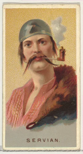 Serbian, from World's Smokers series (N33) for Allen & Ginter Cigarettes by Allen & Ginter, print, 1888