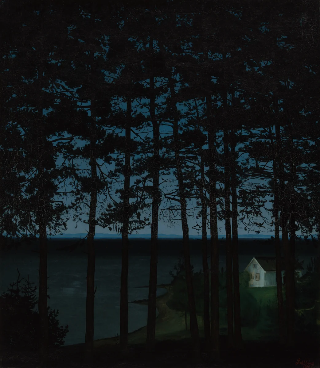 Fisherman's Cottage by Harald Sohlberg, painting, 1906