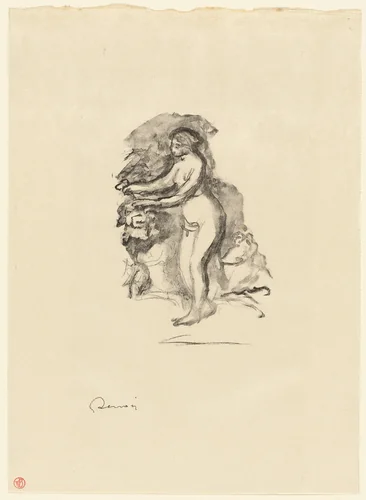 Woman with Grapevine by Pierre-Auguste Renoir, print, 1899-1909