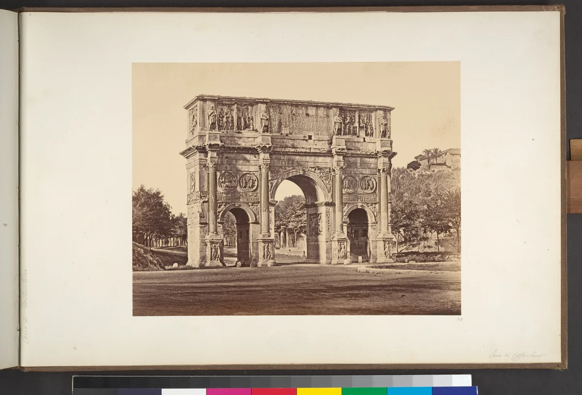 Arco di Constantino by Eugène Constant, photograph, 1848-1852