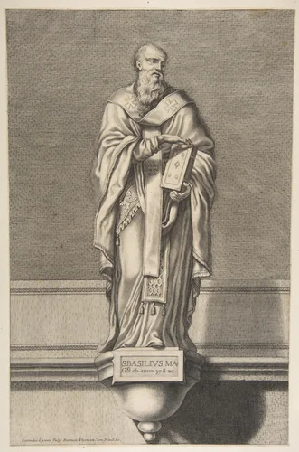 St. Basil the Great by Conrad Lauwers, print, 1632-1685