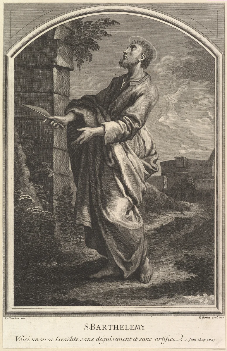 Saint Barthelemy by Etienne Brion, print, 1726
