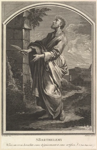 Saint Barthelemy by Etienne Brion, print, 1726