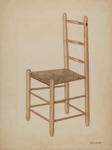 Chair (Jack Knife Type) by Rex F. Bush, index of american design, 1937