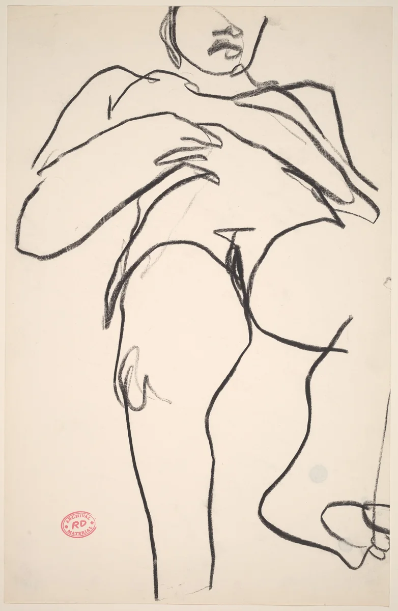 Untitled [woman] by Richard Diebenkorn, drawing, 1955-1967