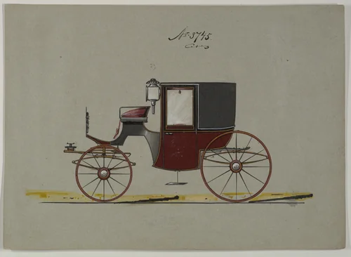 Brougham #3745 by Brewster & Co., drawing, 1882