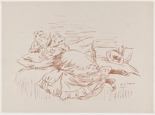 Croquis (Sketch) by Paul Edouard Crébassa, print, 1895