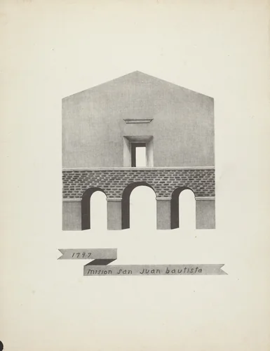 Mision San Juan Bautista by James Jones, index of american design, 1935-1942