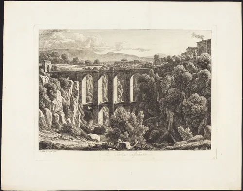 A Cività Castellana by Johann Christian Reinhart, portfolio, 1761-1847
