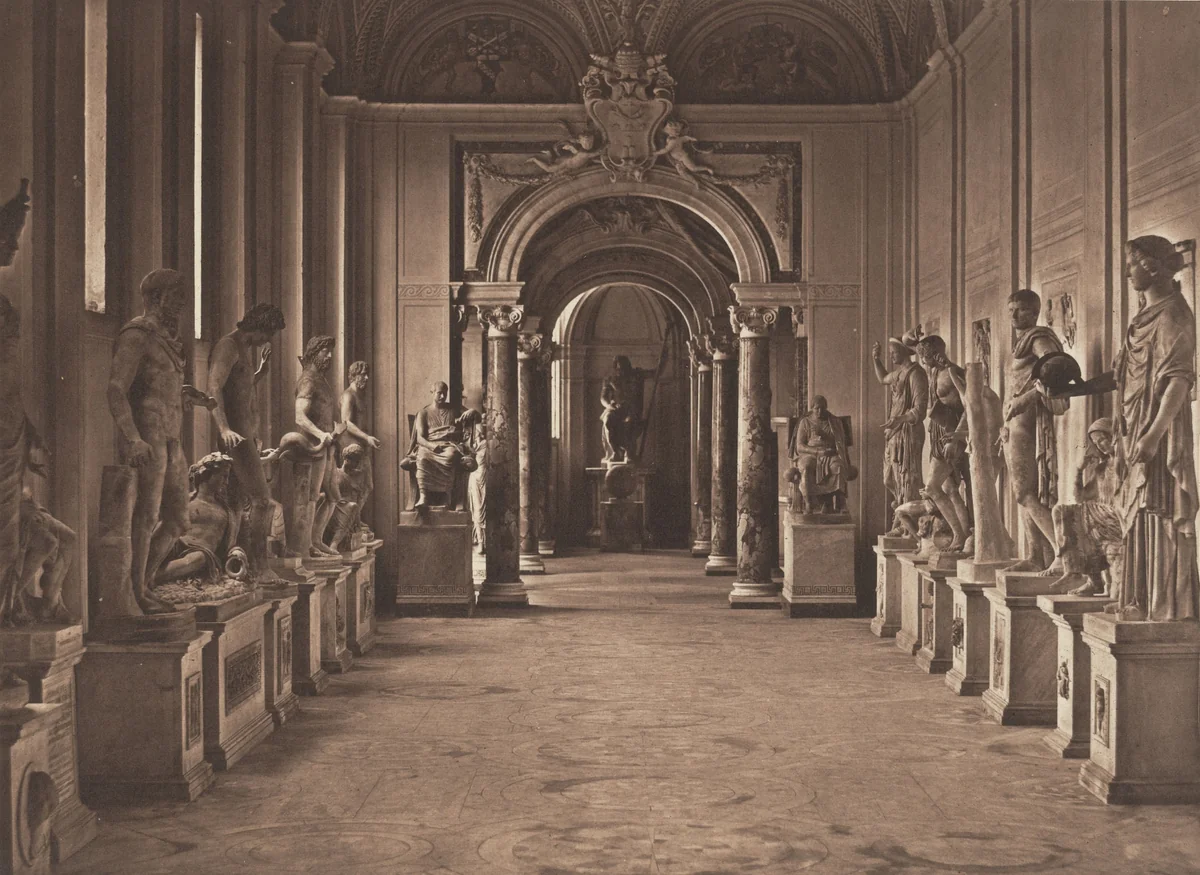 Gallery in the Vatican by James Anderson, photograph, 1853