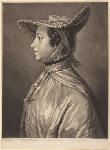 Katherine, Countess of Lincoln by James MacArdell; William Hoare, print, 1728-1765