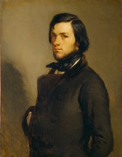 Portrait of a Man by Jean-François Millet, painting, 1845