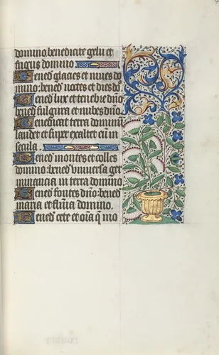 Book of Hours (Use of Rouen): fol. 43r by Master of the Geneva Latini, book, 1465-1475