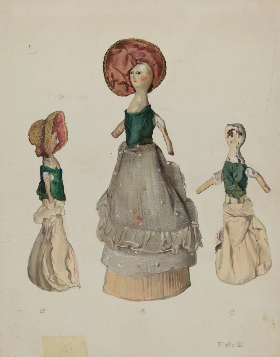 Doll by Jane Iverson, index of american design, 1936