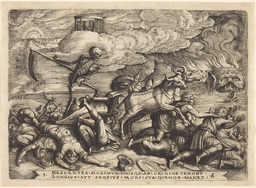 The Triumph of Death by Georg Pencz, print, 1534-1544