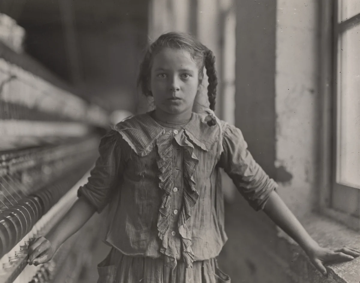 Girl Worker in Carolina Cotton Mill by Lewis Wickes Hine, photograph, 1908