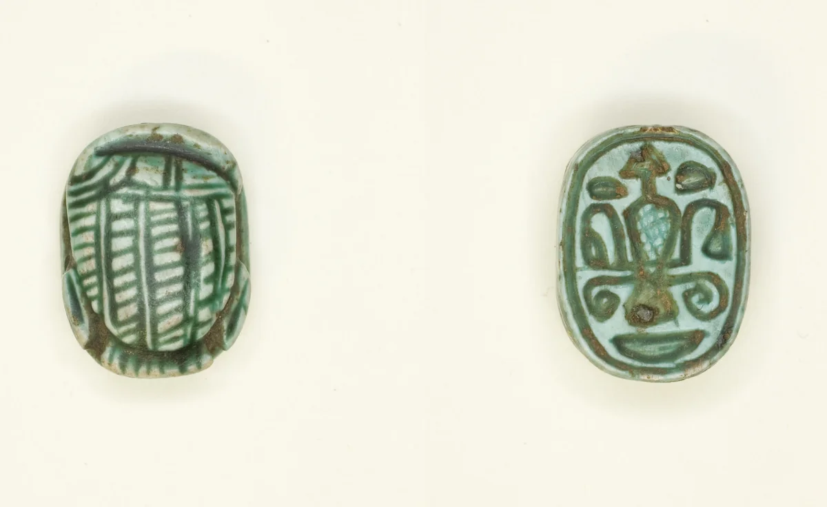 Scaraboid: Duck with Head lying on its Side by Egyptian, other, -1550--1295