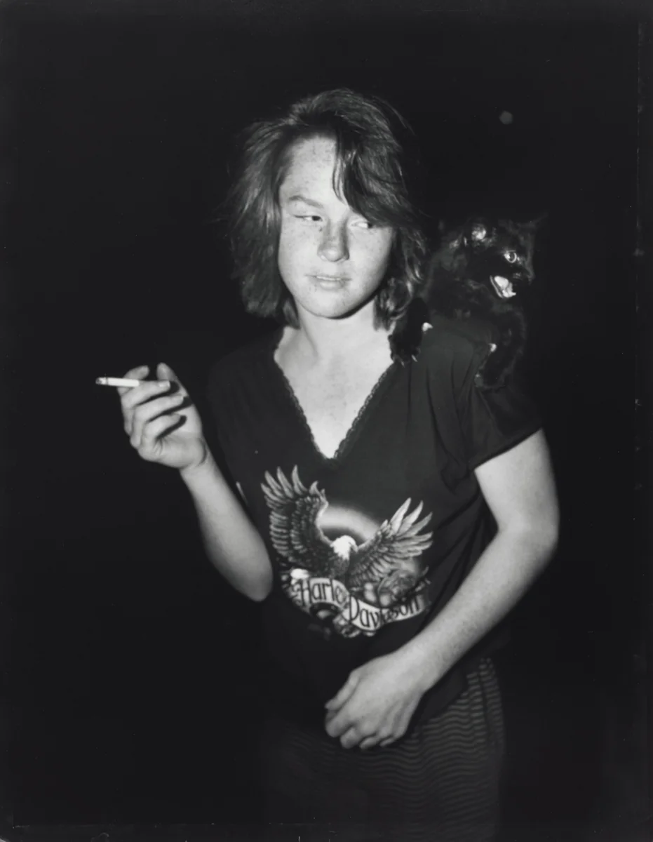 Black Cat by Jim Goldberg, photograph, 1990