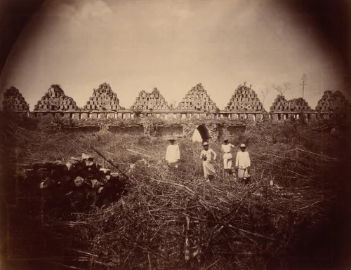 El Palacio de las Palomas, Uxmal (The Palace of the Pigeons, Uxmal) by Teobert Maler, photograph, 1893